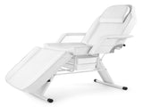 PVC leather, iron frame, 72in, adjustable backrest & leg angle, with tray, facial bed, white 65072189