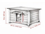 Wooden Cat House 28679366