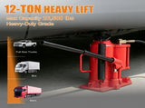 Air Hydraulic Bottle Jack 12 Ton 26455 LBS 10.2-20.1in Lift Range Heavy Duty Pneumatic Manual Pump W2680P497446