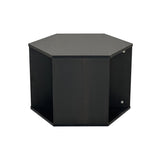 23.62'' Hexagonal Coffee Table Side Table Nightstand Burmese Sumac W757P164920