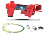 Red High Flow Fuel Transfer Pump 12V 25GPM with Auto Nozzle Heavy Duty Cast Iron 86990496