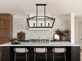 3-Light Farmhouse Kitchen Island Lighting,5 Light Industrial Linear Chandelier for Dining Room Metal W5008P465017
