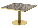 31.5"Square Modern Tulip Dining Table, Sintered Stone Tabletop with Luxury Faux Marble Print, W3316P543040