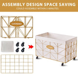 Laundry Baskets,Collapsible Laundry Basket with Wheels,Removable Lined for Easy Cleaning Storage 73742305