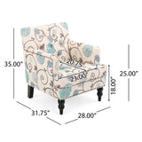 HARRISON TUFTED CLUB CHAIR 53444.00FWBLU