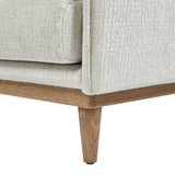 Haven 83" Flange Arm Oak Wood Sofa, Marled Gray Chenille B2719P238350