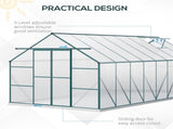 16' x 8' Aluminum Greenhouse 79852936