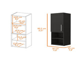 Black Wengue 2-Shelf Medicine Cabinet B06280750