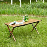1-piece Folding Outdoor Table,Lightweight Aluminum Roll-up Rectangular Table for indoor, Outdoor W24183624