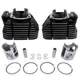 2-Stroke Cylinder Barrel Cylinder Rebuilt Kit Fit for Yamaha RD350 1973-1975 Black 360-11311-00-00, 39348358