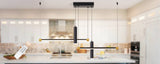 Javeriah 4 - Light Dimmable Kitchen Island Linear LED Pendant T3177P283999