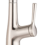 Single Handle Pull Down Kitchen Sink Faucet Brushed Nickel JYBC941BN