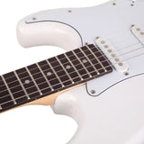 ZNTS Rosewood Fingerboard Electric Guitar White 12619055