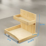 Under Sink Organizers and Storage 22" W x 21" D, 2 Tier Pull Out Cabinet Organizer with Hard Close, T3210P277248