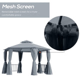 13ft x 13ft Patio Gazebo-Gray 07824817