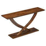 ZNTS Mirod 57'' Modern Rustic Console Table with Cross-Leg Design,Sturdy Construction and Ample Surface N760P214643D