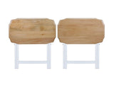 2pcs Tray Table Set - Natural/White 04875501