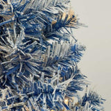 Pre-lit Xmas Tree Artificial Christmas 4-Piece Set,Garland, Wreath and Set of 2 Entrance Trees X-mas PX307761AAC