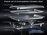 Buffet Catering Dish For Home and Outdoor 2 sets W1612P180086