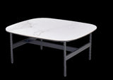 Small Coffee Table for Living Room,Modern Rock Beam Ceramic Coffee Table,Low Square Center Table W1911P268306
