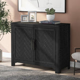 U_STYLE 40'' Modern Cabinets with Unique Design Doors with 1 Adjustable Shelves,Suitable for N711P210623B