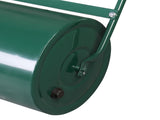 24in Lawn Roller Iron Cylindrical Garden North America Black 78420413