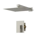 Shower Faucet Set,,Shower System with 10-Inch Rainfall Shower Head and Shower Valve, Brushed Nickel W1243102464