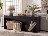 63" Fluted Console Table with 3 Drawers, Long Sofa Table Behind Couch for Living Room, Hallway, W2917P542461
