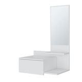 Elgin Floating Vanity with Included Mirror, White B128P237187