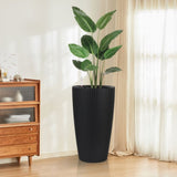 Indoor/Outdoor Modern The appearance is made of imitation rattan Design Planter,22.5 inch Black W2885P253132