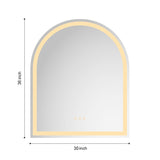30*36 LED Lighted Bathroom Wall Mounted Mirror with High LumenAnti-Fog Separately ControlDimmer W928P151732