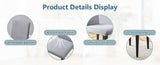 Four Light Gray Linen-Cotton dining chairs, simple and versatile, comfortable and accompanied. W1151P263121
