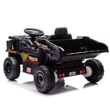 12V Kids Ride On Dump Truck W/Parents Control,2wd,Rear-wheel suspension,Electric Dump Bed and Extra W1578P235125