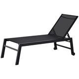 Comfortable Pool Chair,Outdoor Chaise Lounge Chair,Tanning Chair with Wheels T3971P510658