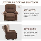 Recliner chair,360 degree rotating swing single sofa chair, equipped with soft cushion and backrest, W1521P265838