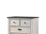 Beautiful Farmhouse Two-Tone Finish 1Pc Chest Storage Drawers Bedroom Furniture Black Nickel B011P228556
