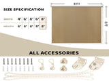 6'X6' sesame-colored HDPE spliced roller shutter 11108147