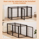 ZNTS Dog Crate 47.2" Dog Kennel for Small Medium Dogs, Puppy Dog Playpen with Top, Pet Cage, Indoor, W1162P245311