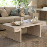 American Vintage Industrial Coffee Table, Premium Reclaimed Wood Texture Rectangular Design, W1445P287874