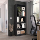 ZNTS Home 4 Shelves Bookcase with Multi-Tiered Storage -Black -Office B070137818