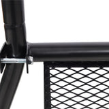 Pickup Truck Headache Rack,Adjustable Steel Truck Back Rack Mesh Window Protector Head Frame W465P262031