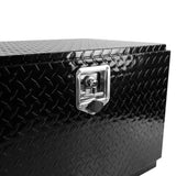 30 Inch Aluminum Stripes Plated Tool Box Pick Up Truck Bed RV Trailer Toolbox Waterproof Square 76844795