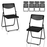 ZNTS 6 Pack Plastic Folding Chairs, Lightweight Stackable Commercial Chairs, Portable Event Seats Indoor 18728848