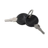 19" 2U Steel Plate DJ Drawer Equipment Cabinet with Keys Black 47048837