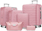 Luggage Sets 6 Piece with Duffel Bags, Hardside Expandable Suitcases with Spinner Wheels TSA Lock, 79100293