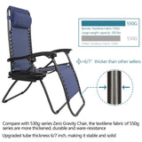 ZNTS Infinity Zero Gravity Chair Pack 2, Outdoor Lounge Patio Chairs with Pillow and Utility Tray 15690452