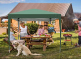 2 x 2m Practical Waterproof Right-Angle Folding Tent Green 88159564