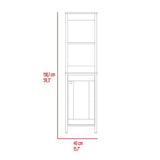 St. Clair Linen Cabinet, Two Interior Shelves, Two Open Shelves, Single Door B200P188850