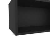 Hard Rock Wall Cabinet in Melamine with Open Storage, White B128P244996