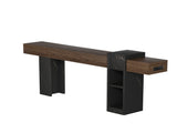 71" Console Table, Narrow Entryway Table with Storage, Walnut B2764P619082